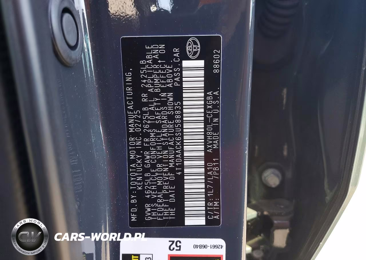 2025 Toyota Camry Hyb Le-Se-Xle Xle VIN:4T1DAACK6SU588835 - 12