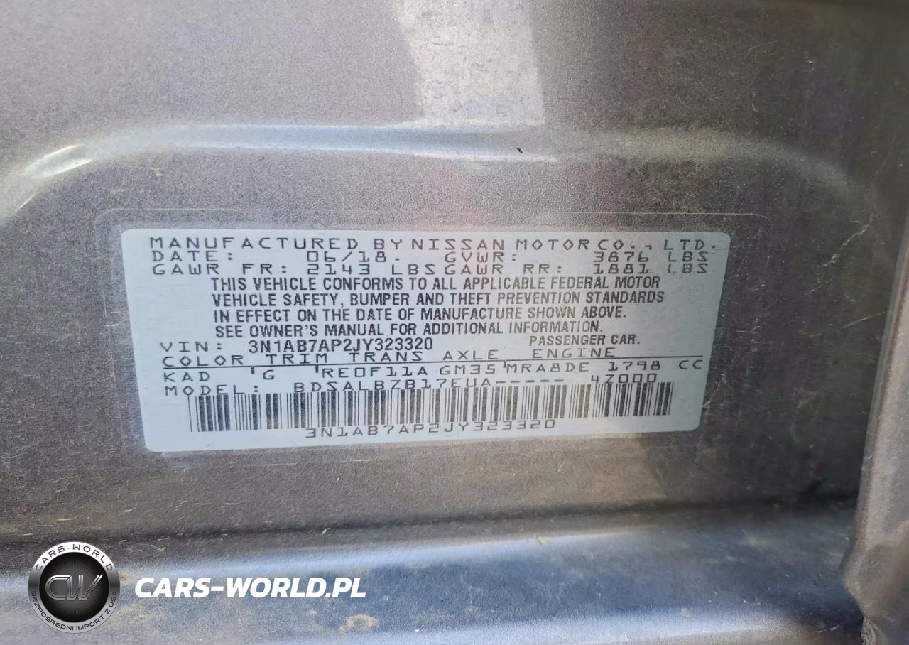 2018 Nissan Sentra S VIN:3N1AB7AP2JY323320 - 12