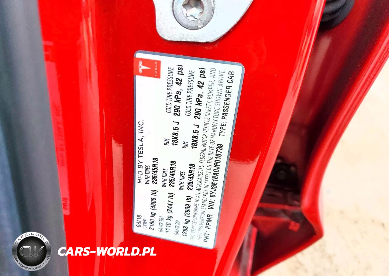 2018 Tesla Model 3 VIN:5YJ3E1EA0JF016739 - 12