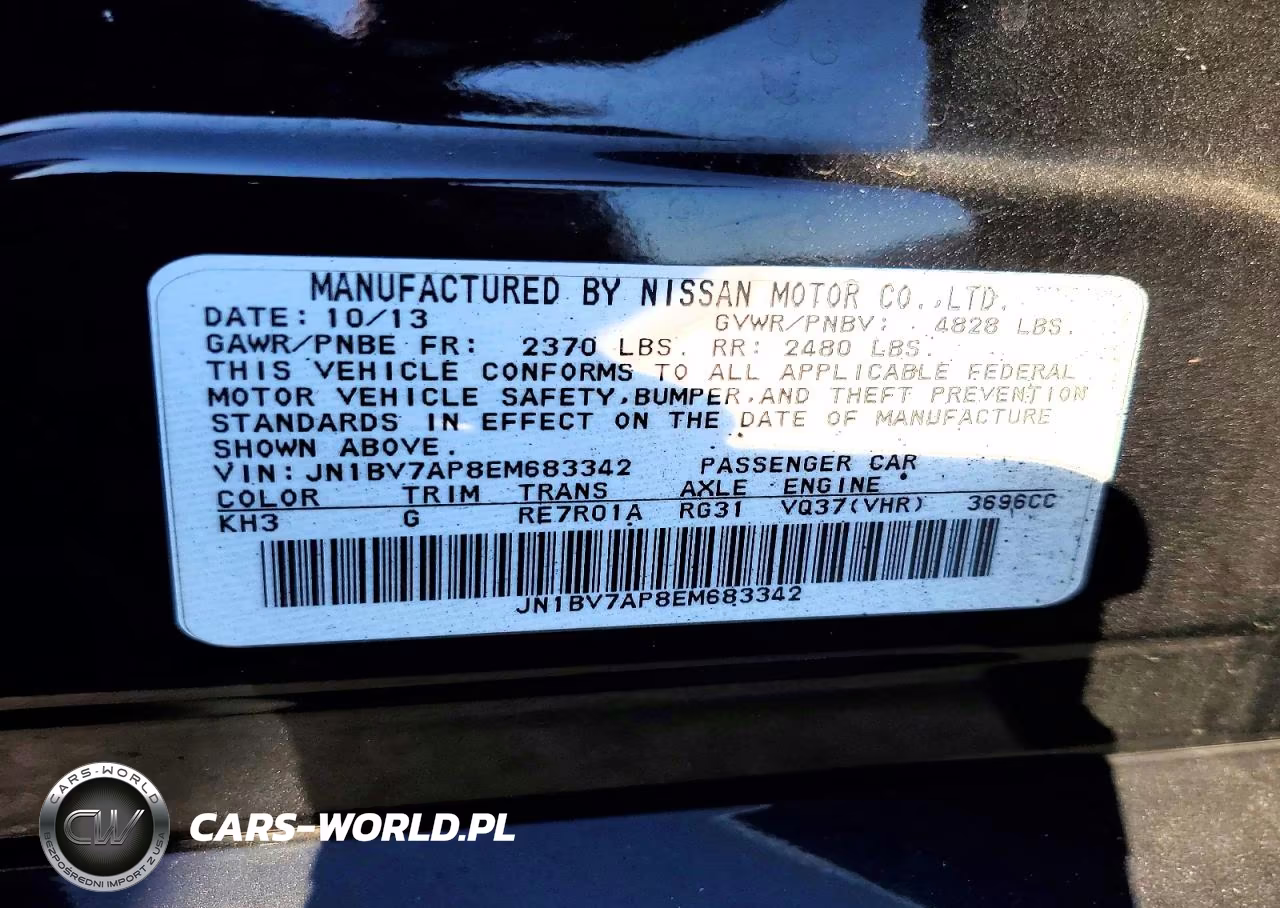 2014 Infiniti Q50 Premium VIN:JN1BV7AP8EM683342 - 12