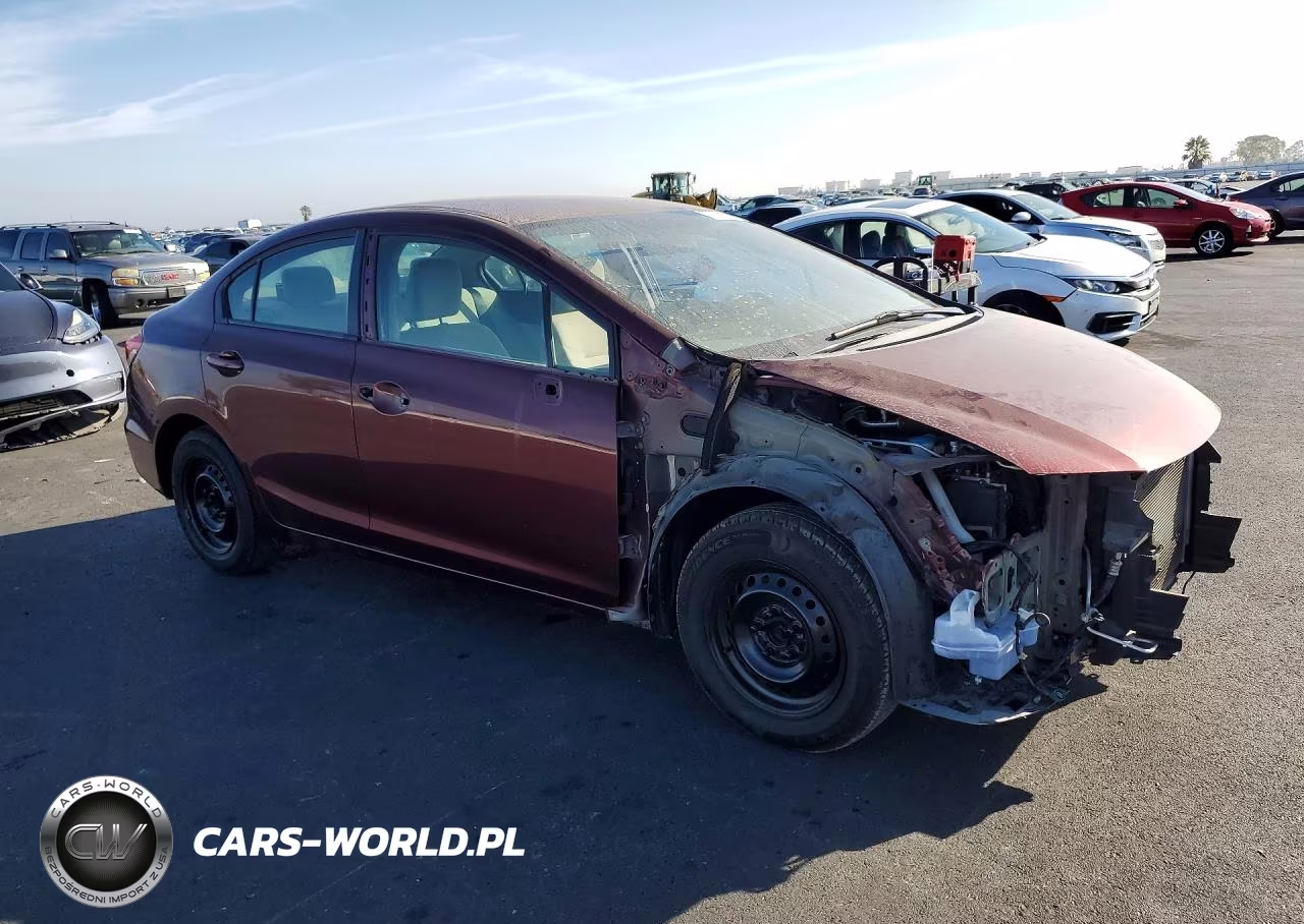 2013 Honda Civic Lx VIN:19XFB2F57DE276952 - 4