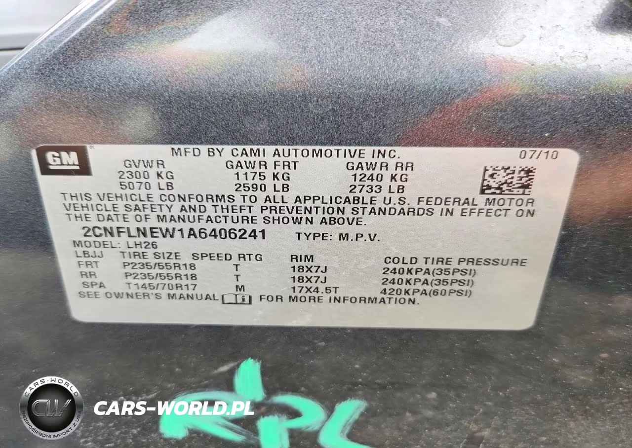 2010 Chevrolet Equinox Lt VIN:2CNFLNEW1A6406241 - 14
