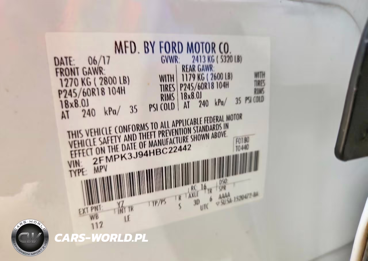2017 Ford Edge Sel VIN:2FMPK3J94HBC22442 - 13