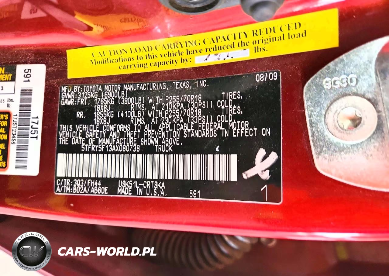 2010 Toyota Tundra Double Cab Sr5 VIN:5TFRY5F13AX080738 - 12