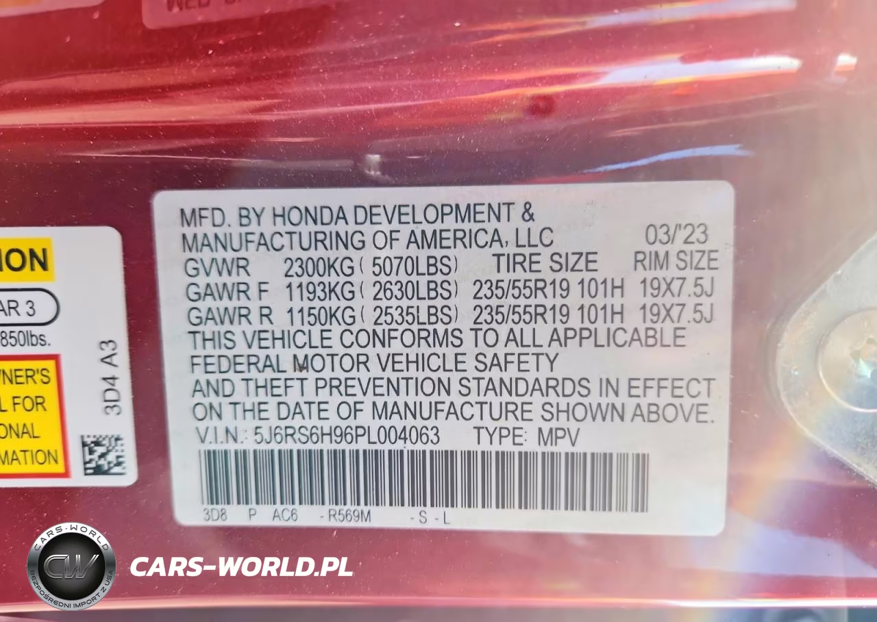 2023 Honda Cr-V Sport Touring VIN:5J6RS6H96PL004063 - 14