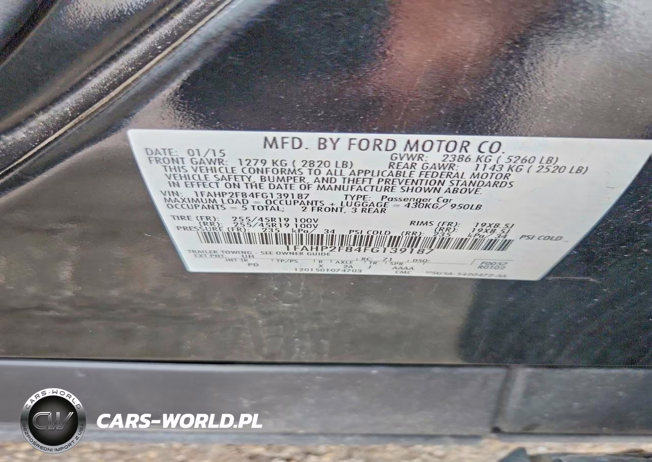 2015 Ford Taurus Limited VIN:1FAHP2F84FG139187 - 12