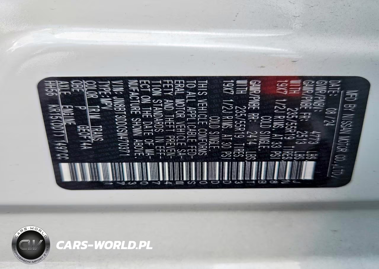 2025 Nissan Rogue Platinum VIN:JN8BT3DD0SW470371 - 14