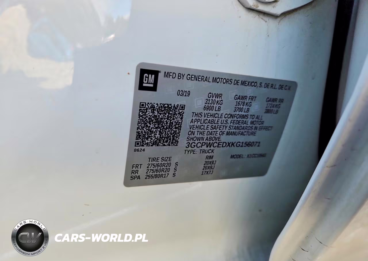 2019 Chevrolet Silverado C1500 Lt VIN:3GCPWCEDXKG156071 - 12