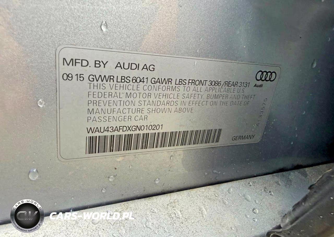 2016 Audi A8 L Quattro VIN:WAU43AFDXGN010201 - 11