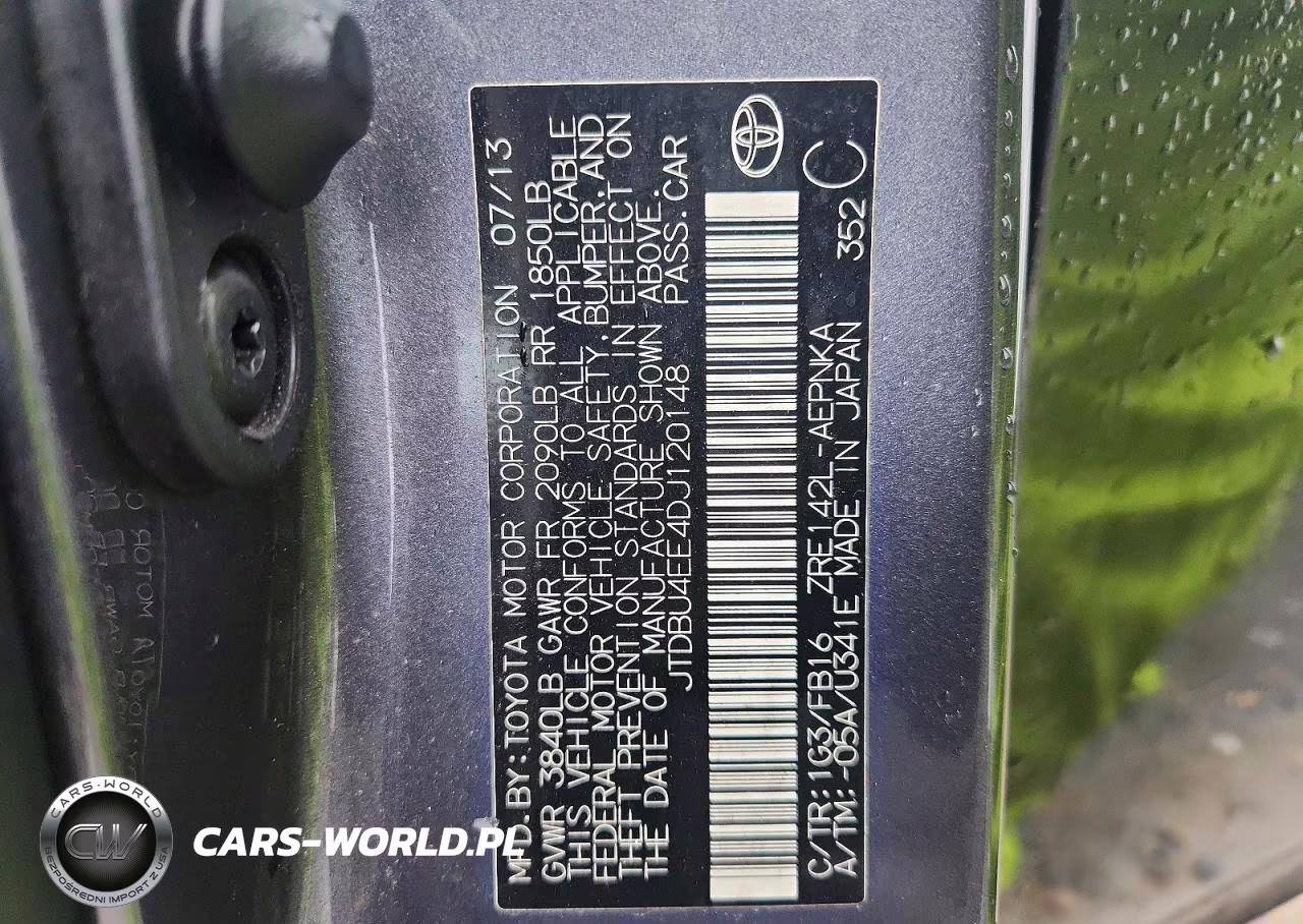 2013 Toyota Corolla Le VIN:JTDBU4EE4DJ120148 - 12