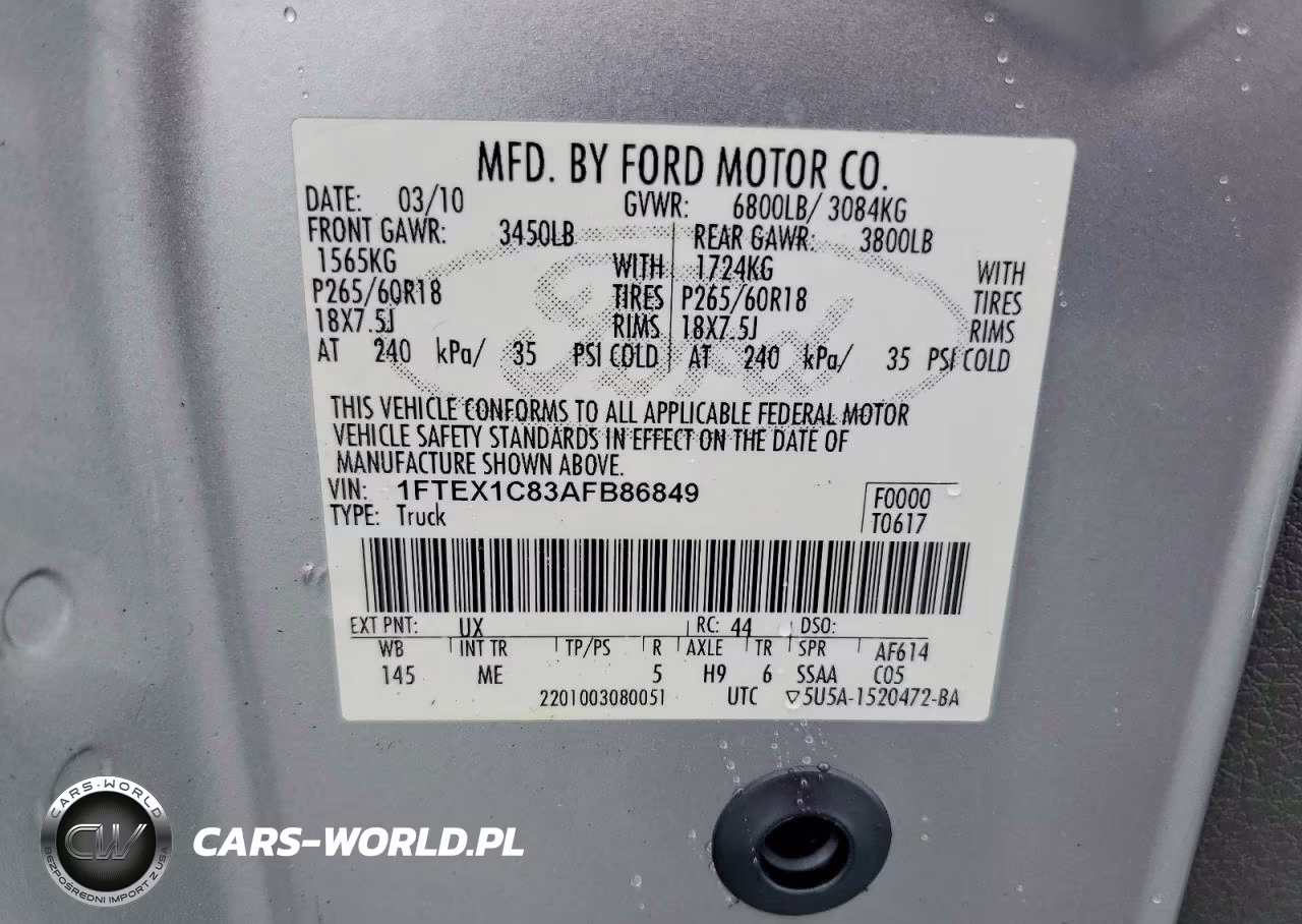2010 Ford F150 Super Cab VIN:1FTEX1C83AFB86849 - 12