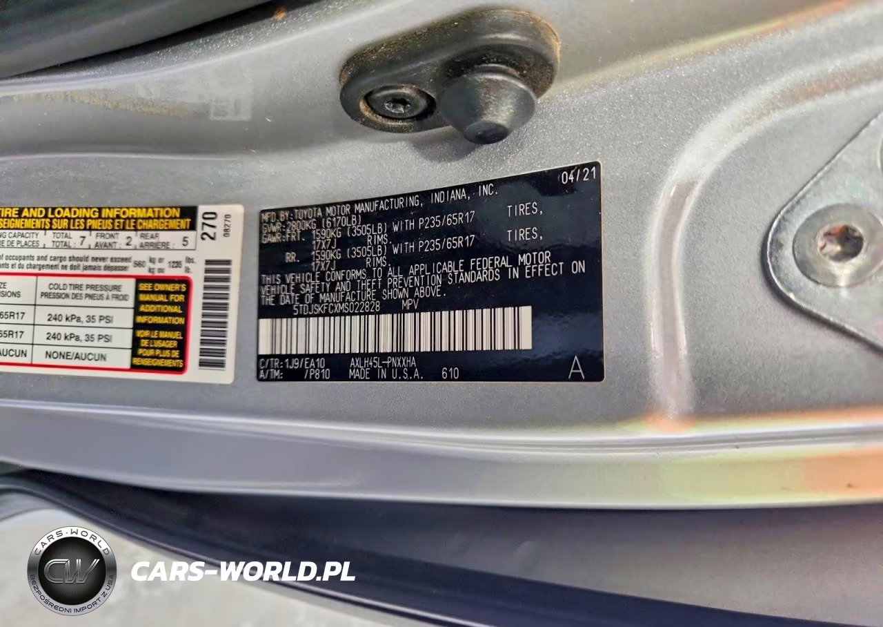 2021 Toyota Sienna Xle VIN:5TDJSKFCXMS022828 - 13