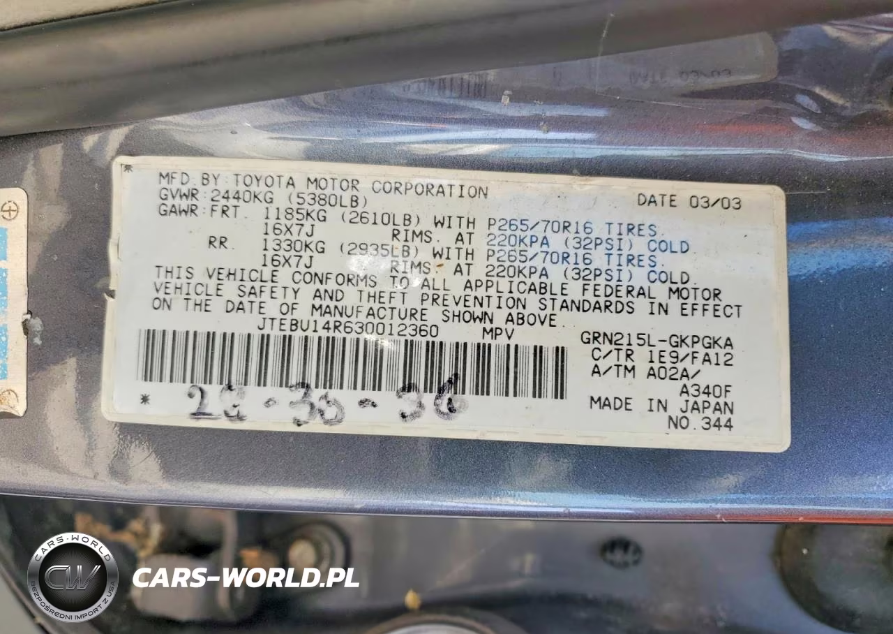 2003 Toyota 4Runner Sr5 VIN:JTEBU14R630012360 - 13