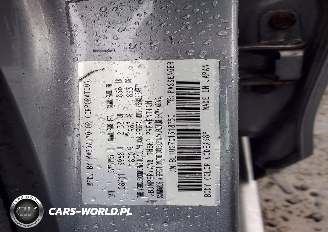 2012 Mazda 3 I VIN:JM1BL1UG7C1518750 - 12