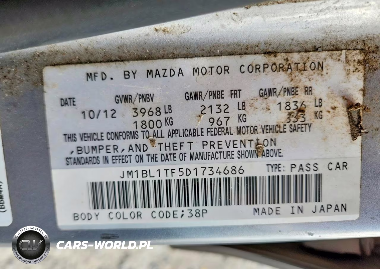 2013 Mazda 3 I VIN:JM1BL1TF5D1734686 - 12