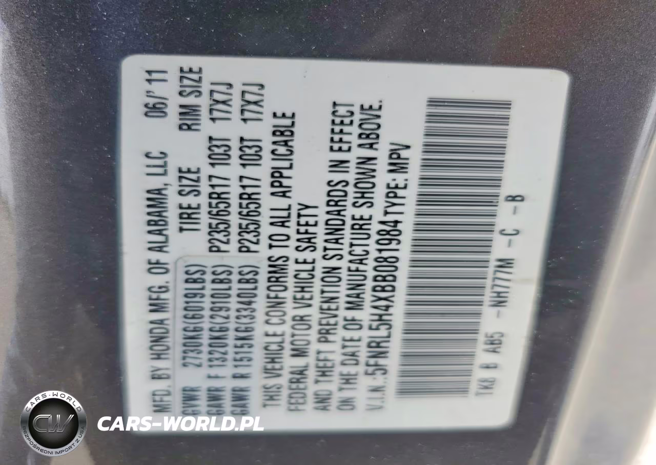 2011 Honda Odyssey Ex VIN:5FNRL5H4XBB081984 - 13