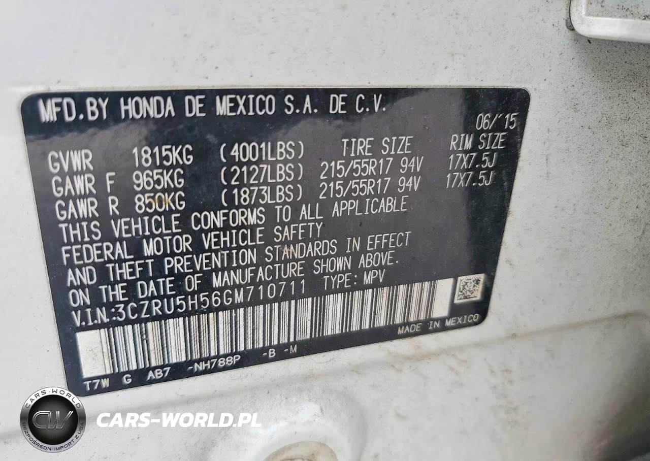 2016 Honda Hr-V Ex VIN:3CZRU5H56GM710711 - 13