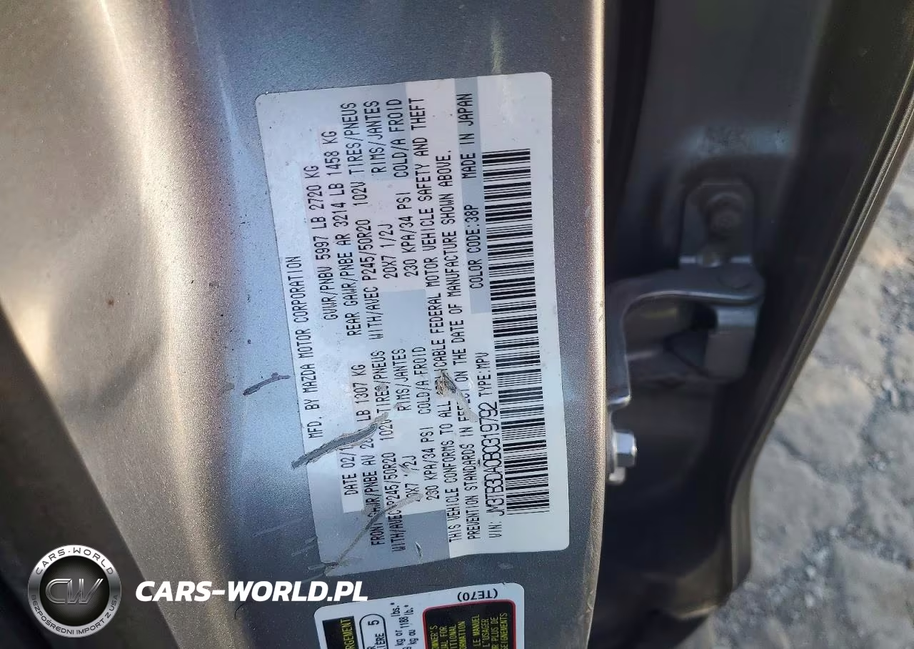 2011 Mazda Cx-9 VIN:JM3TB3DA0B0319792 - 13