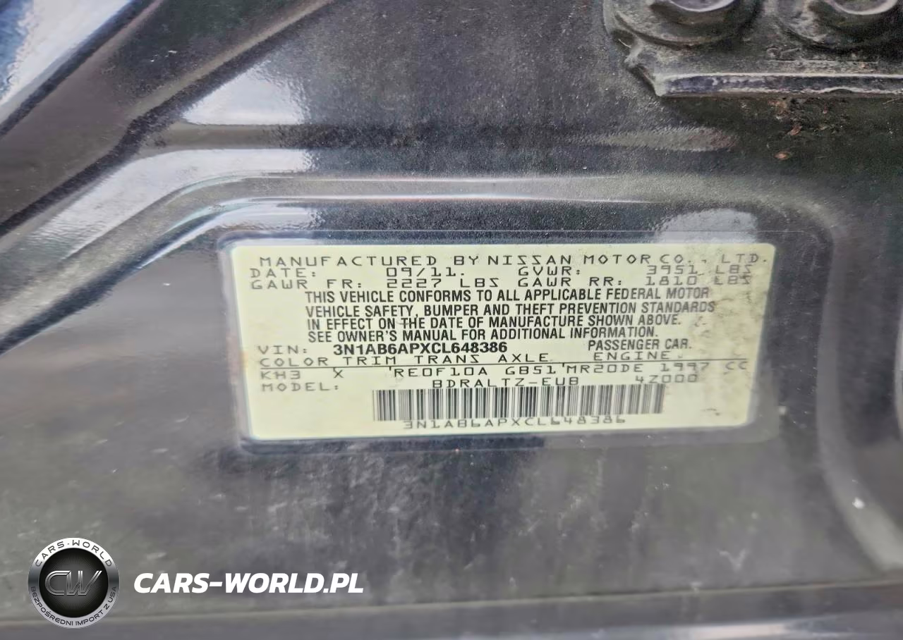 2012 Nissan Sentra 2.0 VIN:3N1AB6APXCL648386 - 12