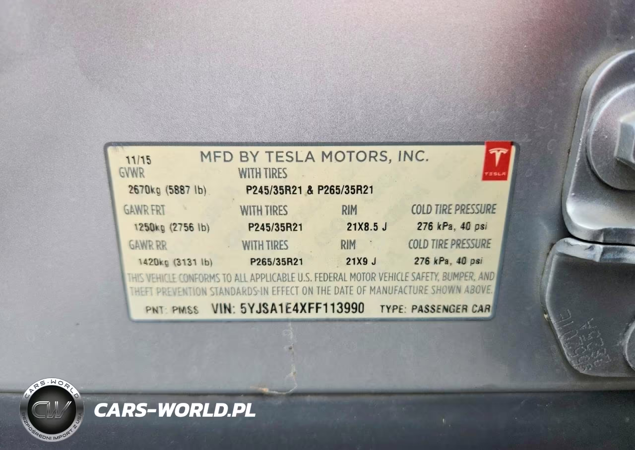 2015 Tesla Model S VIN:5YJSA1E4XFF113990 - 12