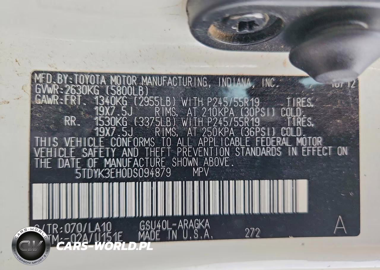 2013 Toyota Highlander Limited VIN:5TDYK3EH0DS094879 - 14