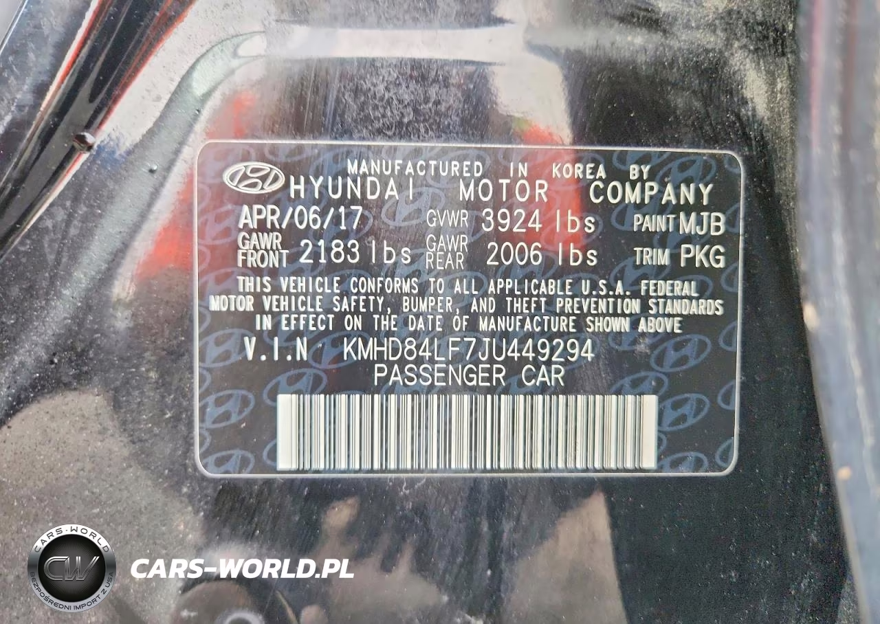 2018 Hyundai Elantra Sel VIN:KMHD84LF7JU449294 - 12
