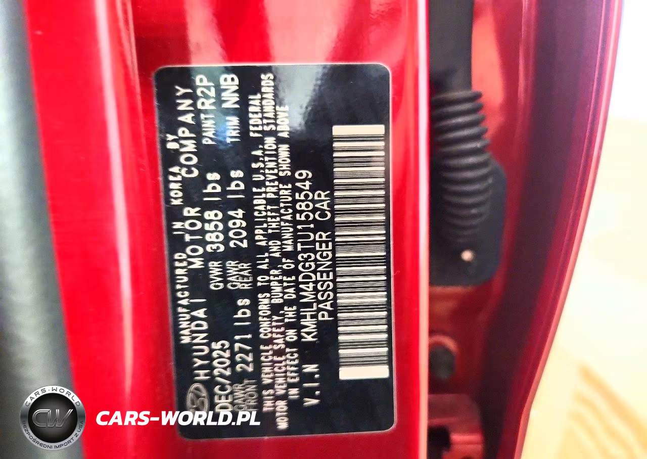 2026 Hyundai Elantra Sel Sport VIN:KMHLM4DG3TU158549 - 13