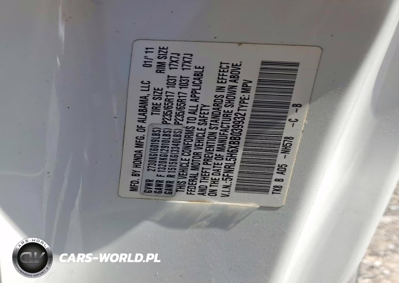 2011 Honda Odyssey Exl VIN:5FNRL5H6XBB039932 - 13
