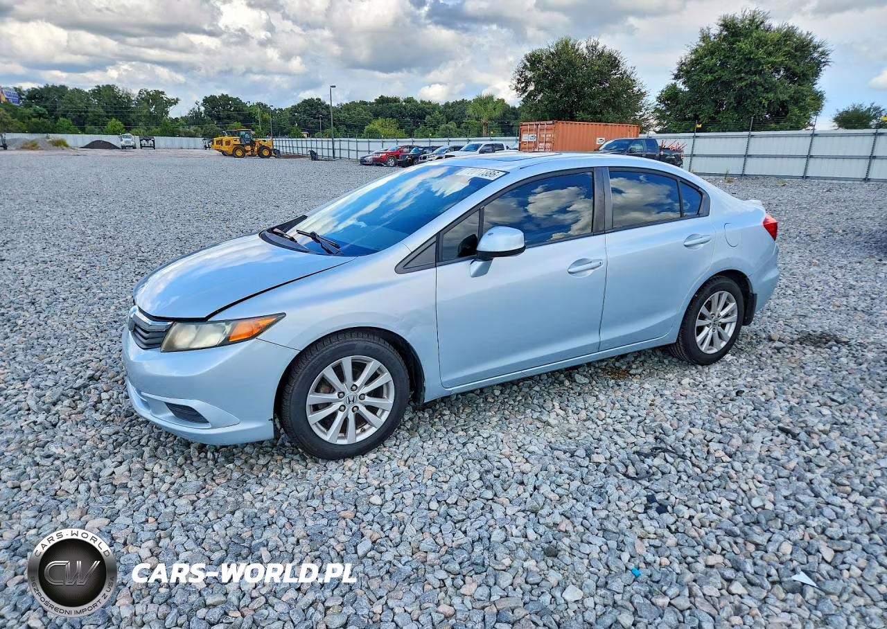2012 Honda Civic Ex VIN:2HGFB2F83CH502855 - 1