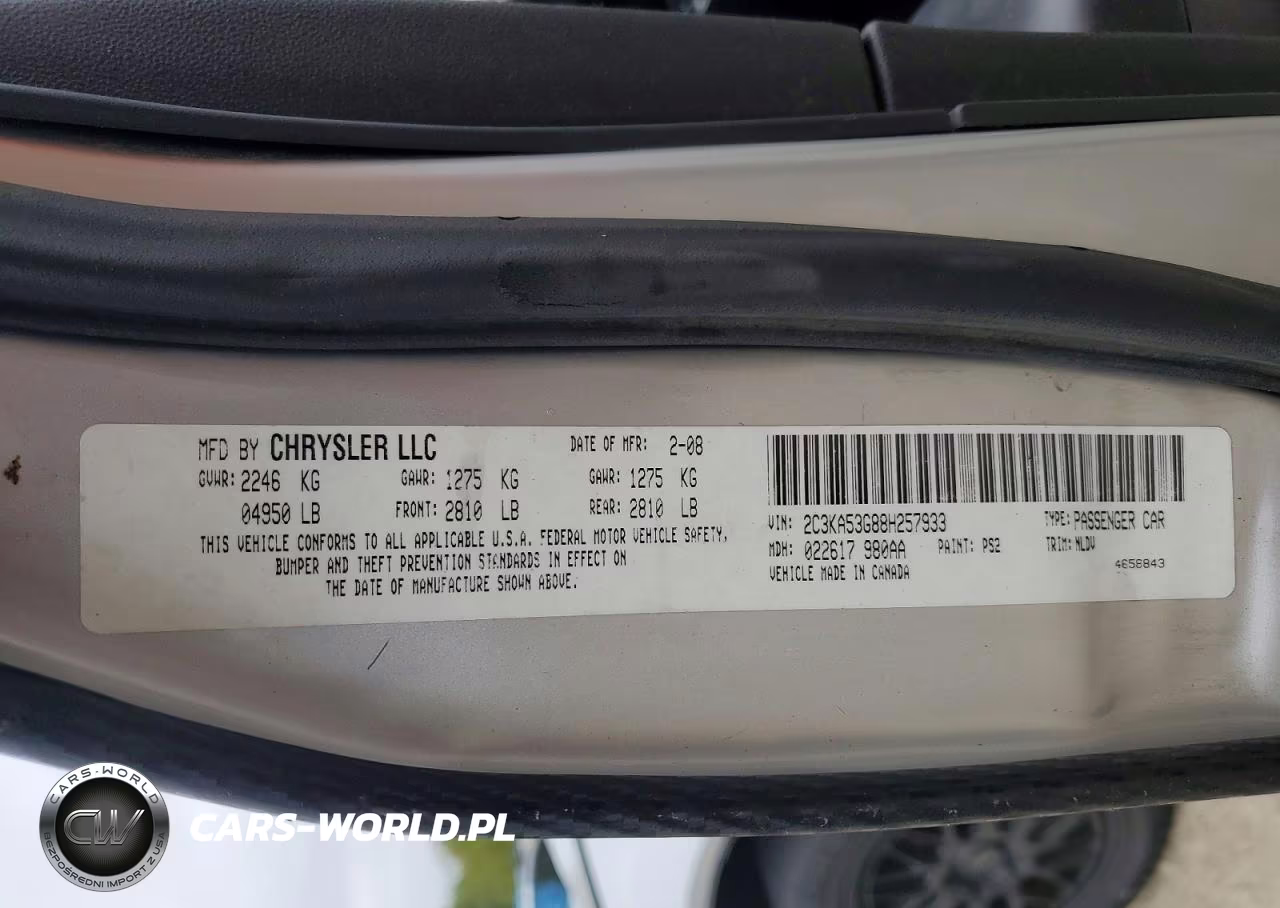 2008 Chrysler 300 Touring VIN:2C3KA53G88H257933 - 13