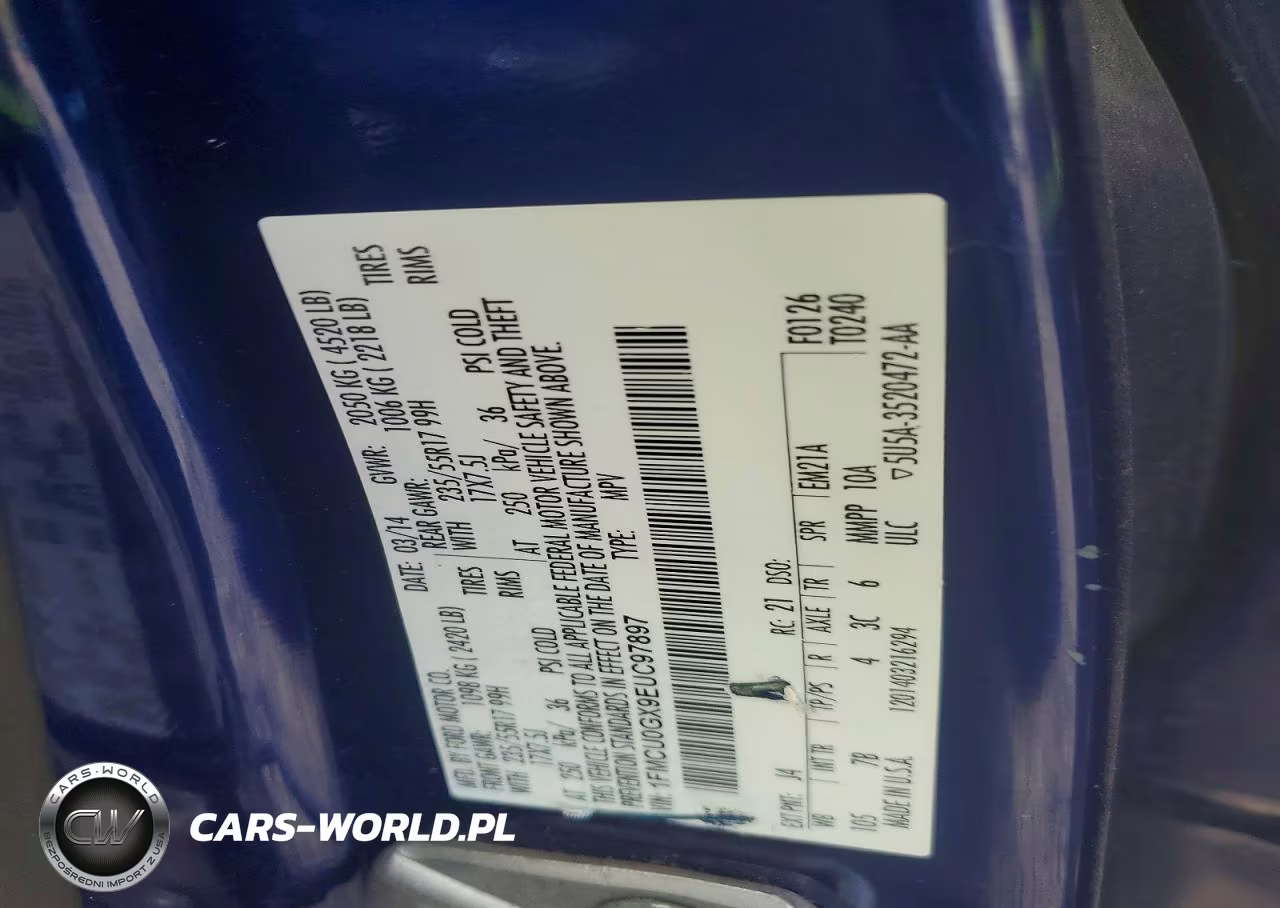 2014 Ford Escape Se VIN:1FMCU0GX9EUC97897 - 13