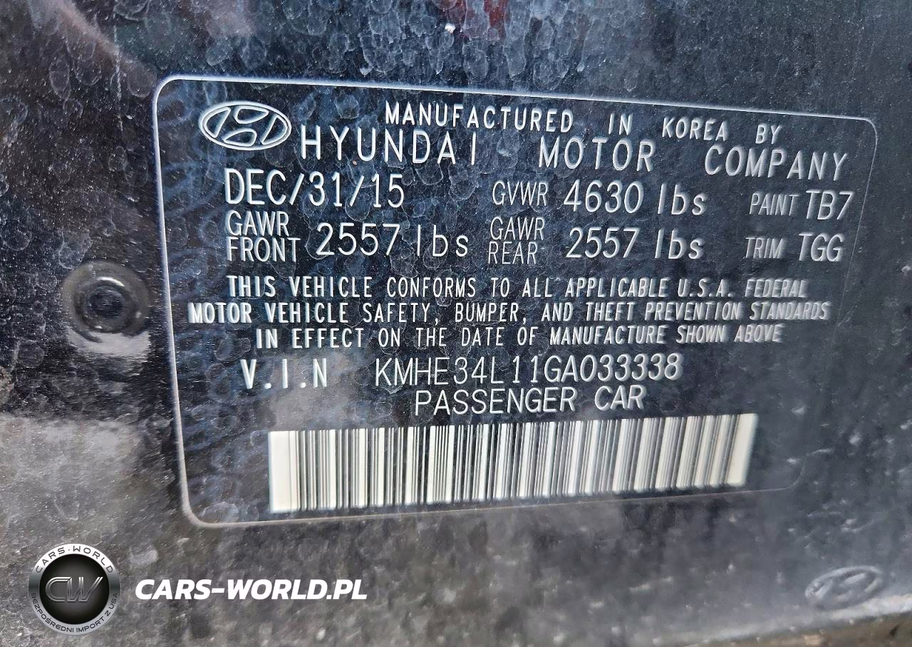 2016 Hyundai Sonata Hybrid Limited VIN:KMHE34L11GA033338 - 13