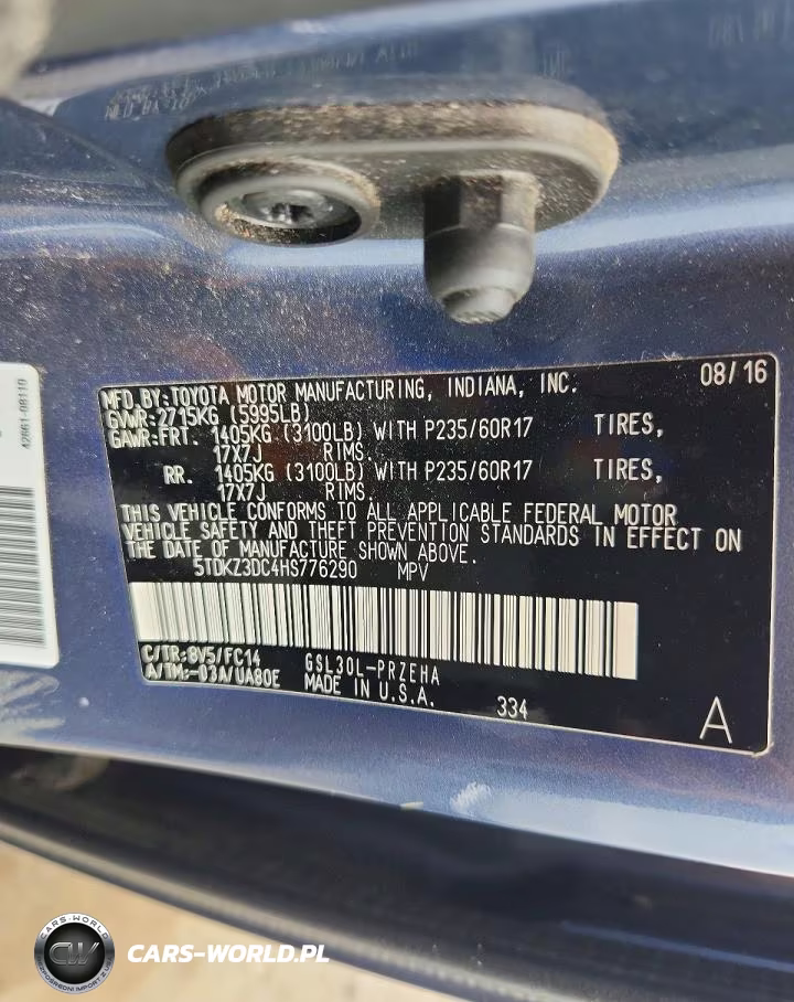 2017 Toyota Sienna Le VIN:5TDKZ3DC4HS776290 - 13