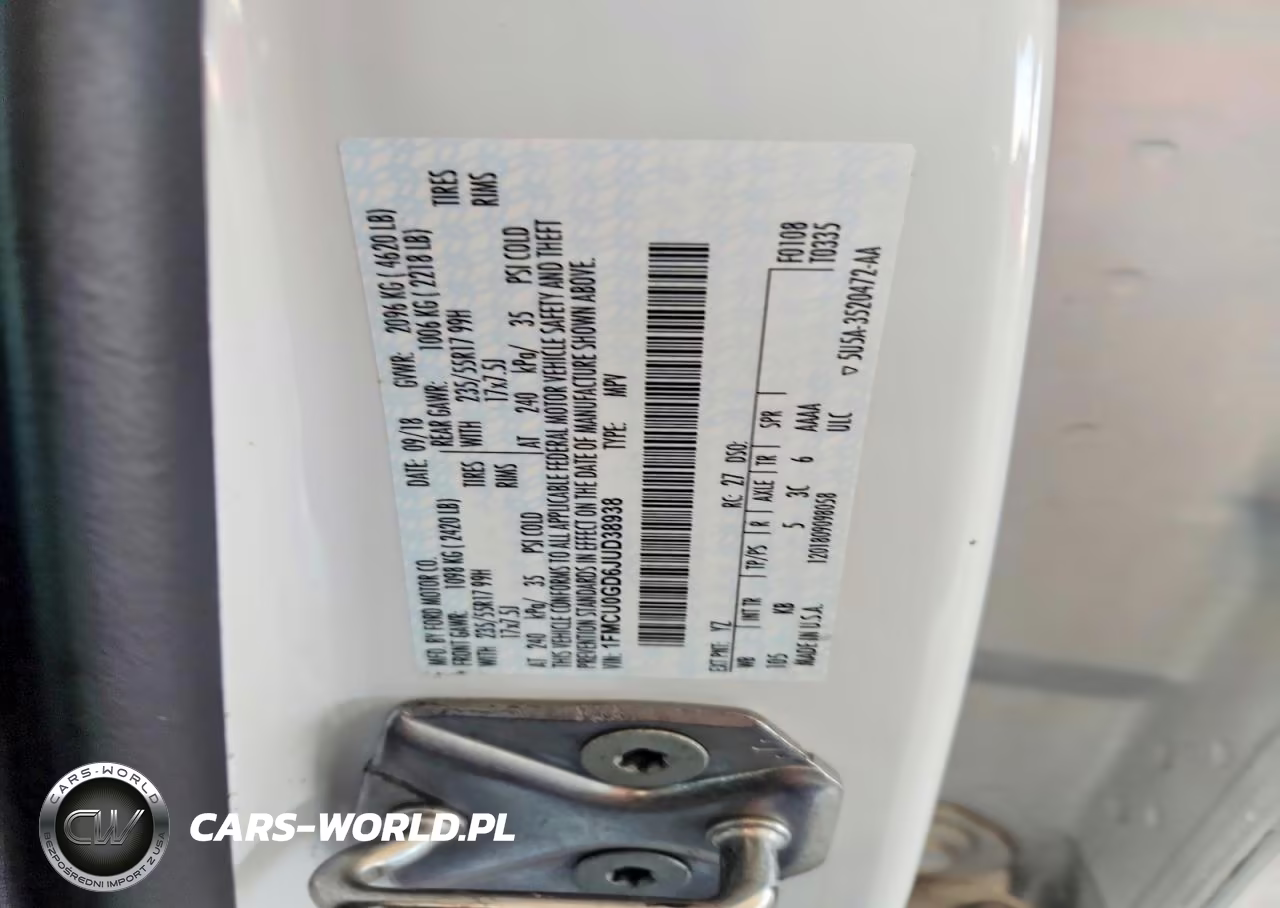 2018 Ford Escape Se VIN:1FMCU0GD6JUD38938 - 12