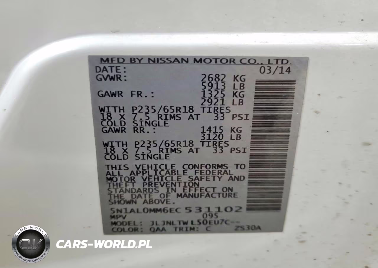 2014 Infiniti Qx60 Base VIN:5N1AL0MM6EC531102 - 13