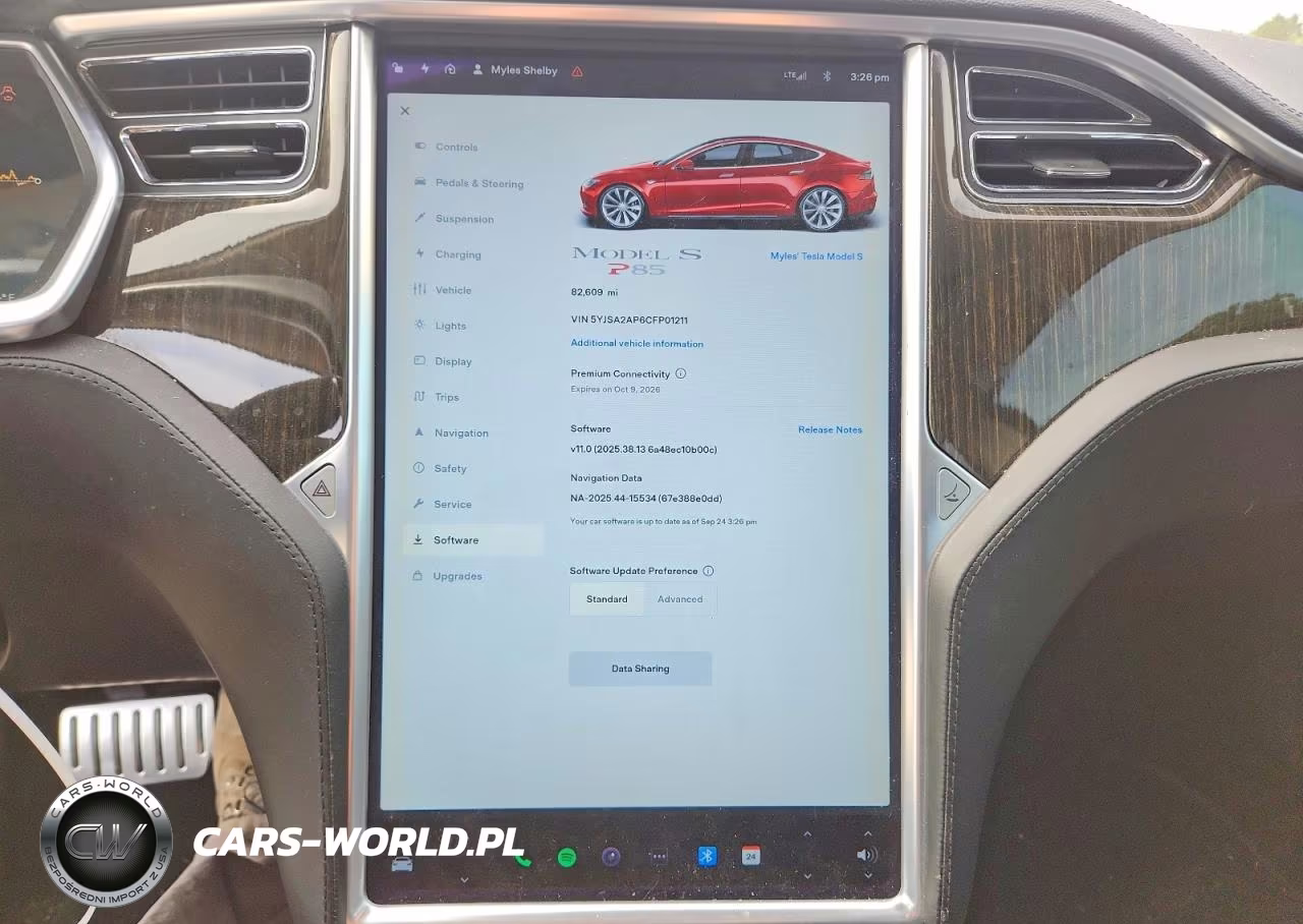 2012 Tesla Model S VIN:5YJSA2AP6CFP01211 - 9