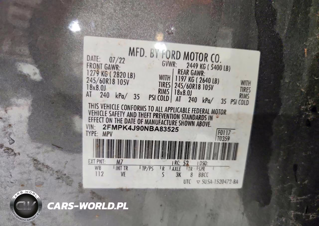 2022 Ford Edge Sel VIN:2FMPK4J90NBA83525 - 13