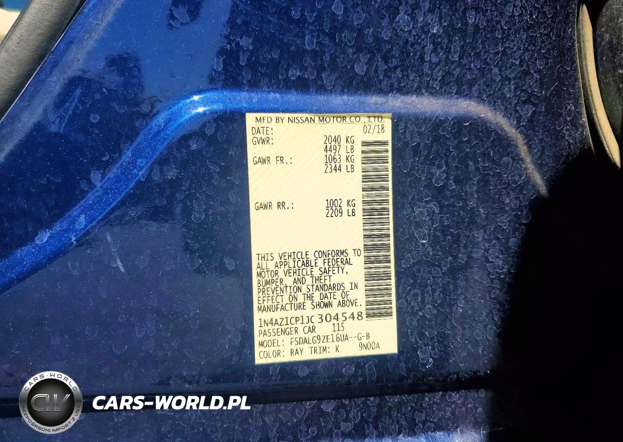 2018 Nissan Leaf Sl VIN:1N4AZ1CP1JC304548 - 13