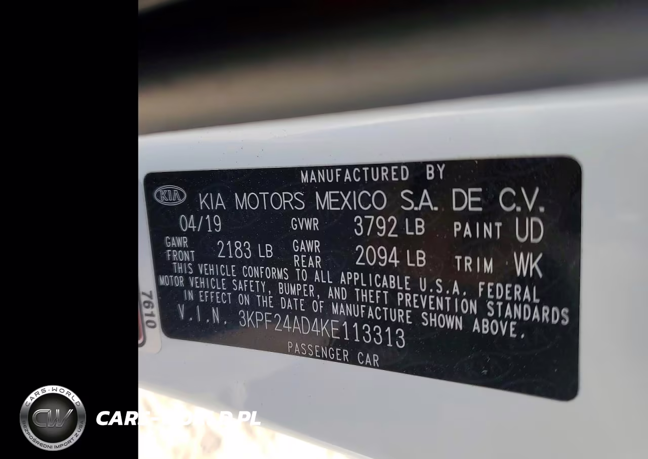 2019 Kia Forte Lxs VIN:3KPF24AD4KE113313 - 13
