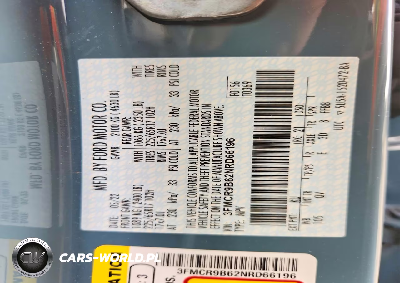 2022 Ford Bronco Sport Big Bend VIN:3FMCR9B62NRD66196 - 13