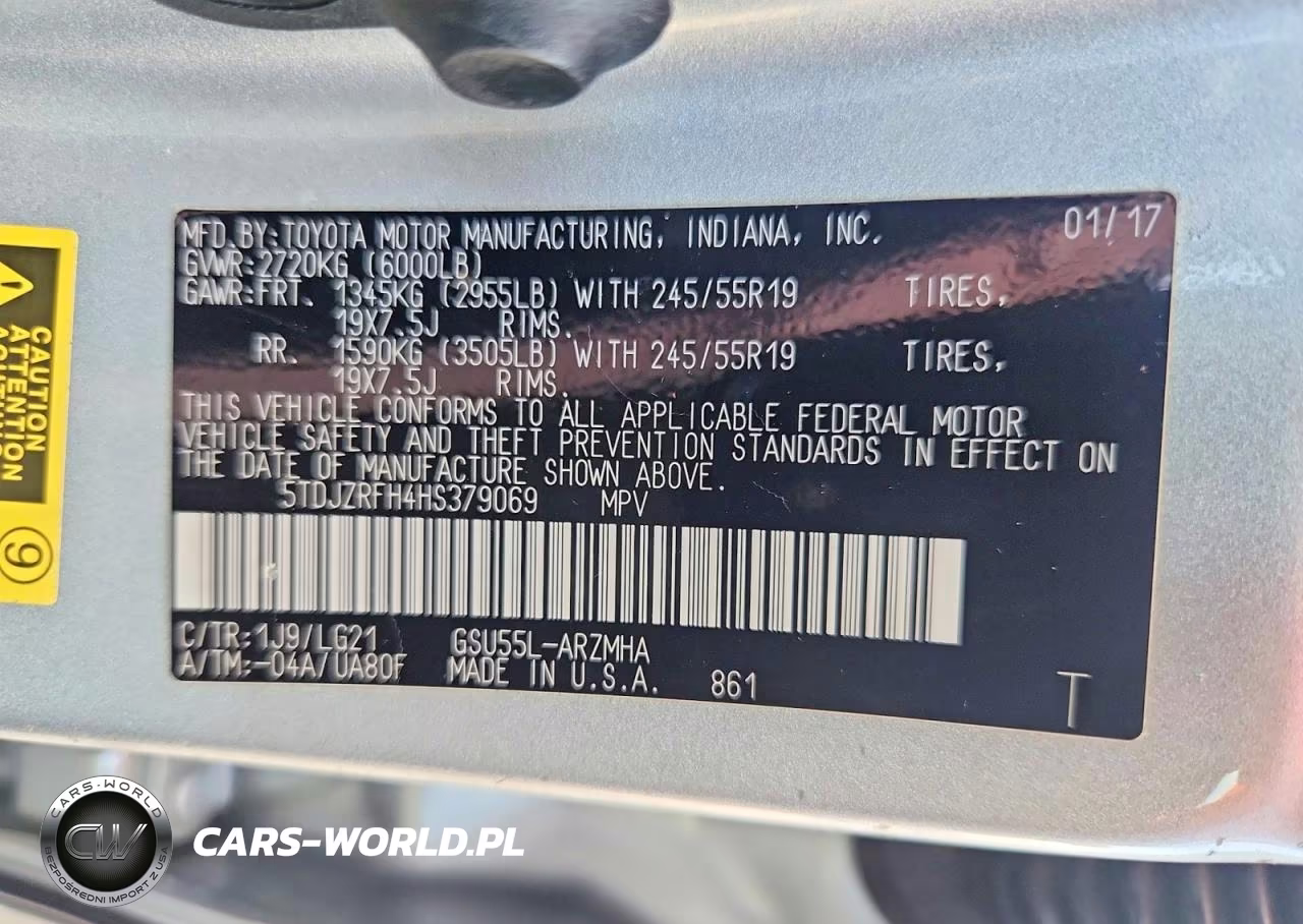 2017 Toyota Highlander Se VIN:5TDJZRFH4HS379069 - 14