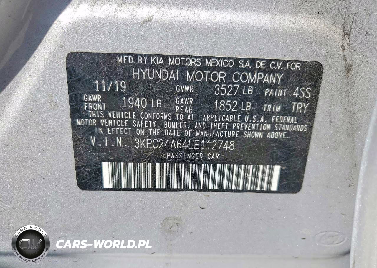 2020 Hyundai Accent Se VIN:3KPC24A64LE112748 - 13
