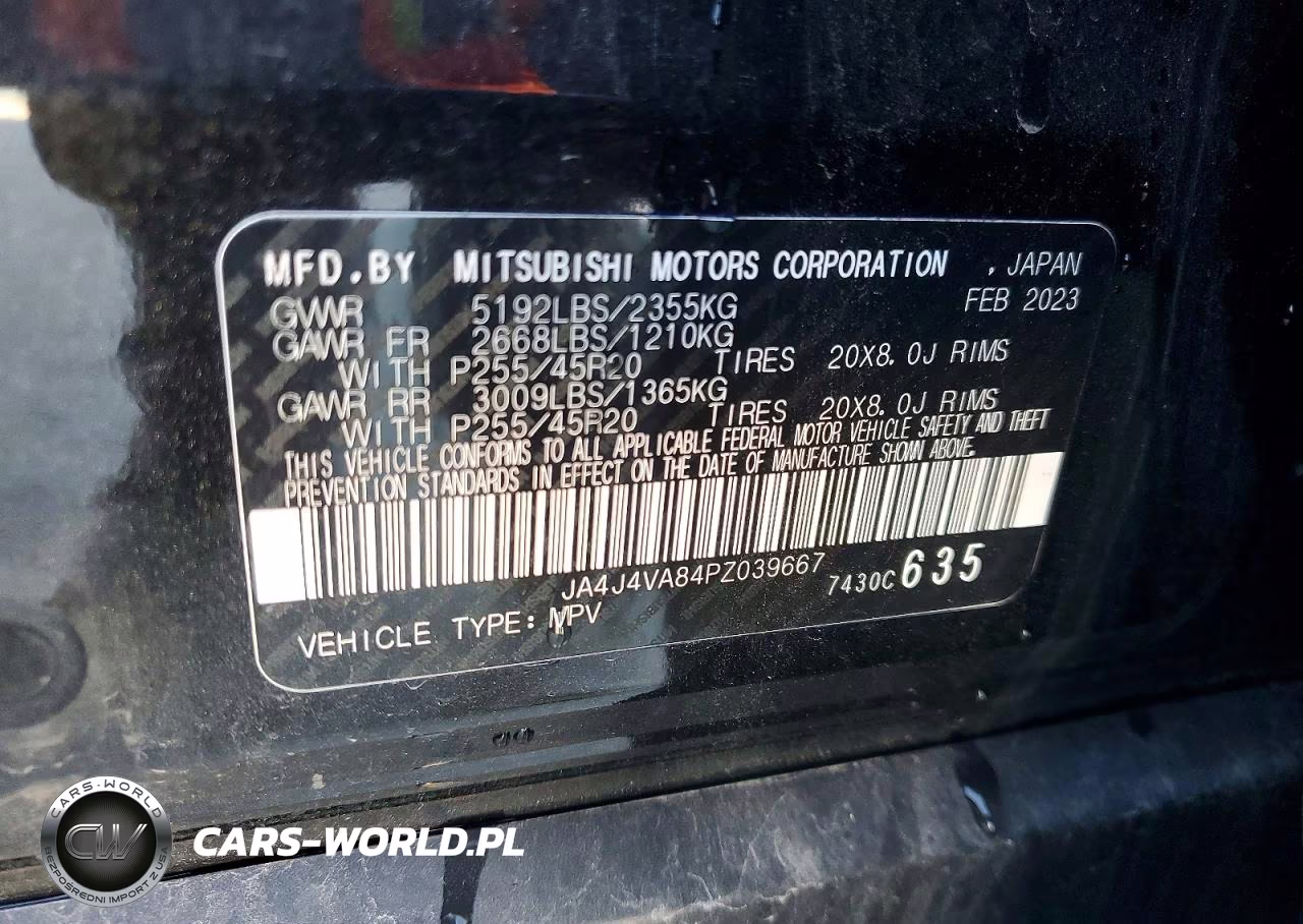 2023 Mitsubishi Outlander Sel VIN:JA4J4VA84PZ039667 - 13