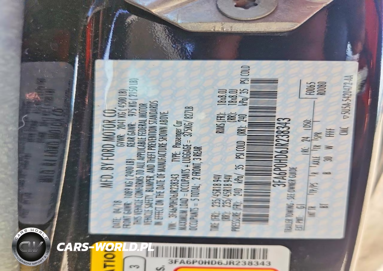 2018 Ford Fusion Se VIN:3FA6P0HD6JR238343 - 12