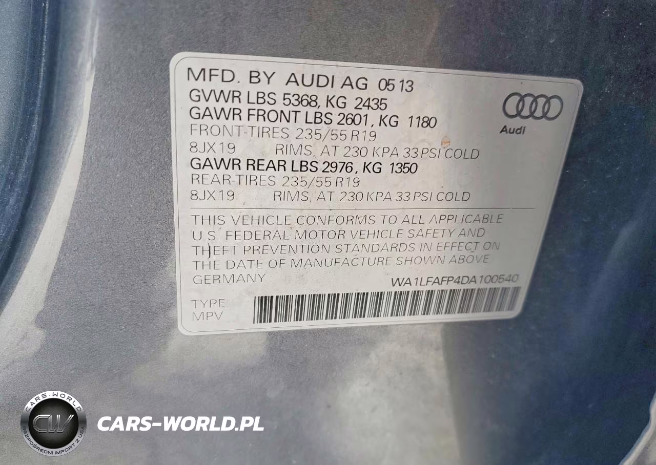 2013 Audi Q5 Premium Plus VIN:WA1LFAFP4DA100540 - 13