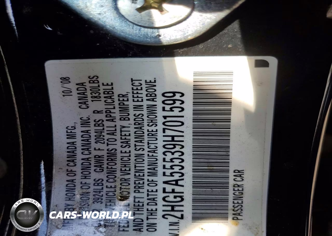 2009 Honda Civic Si VIN:2HGFA55539H701599 - 12