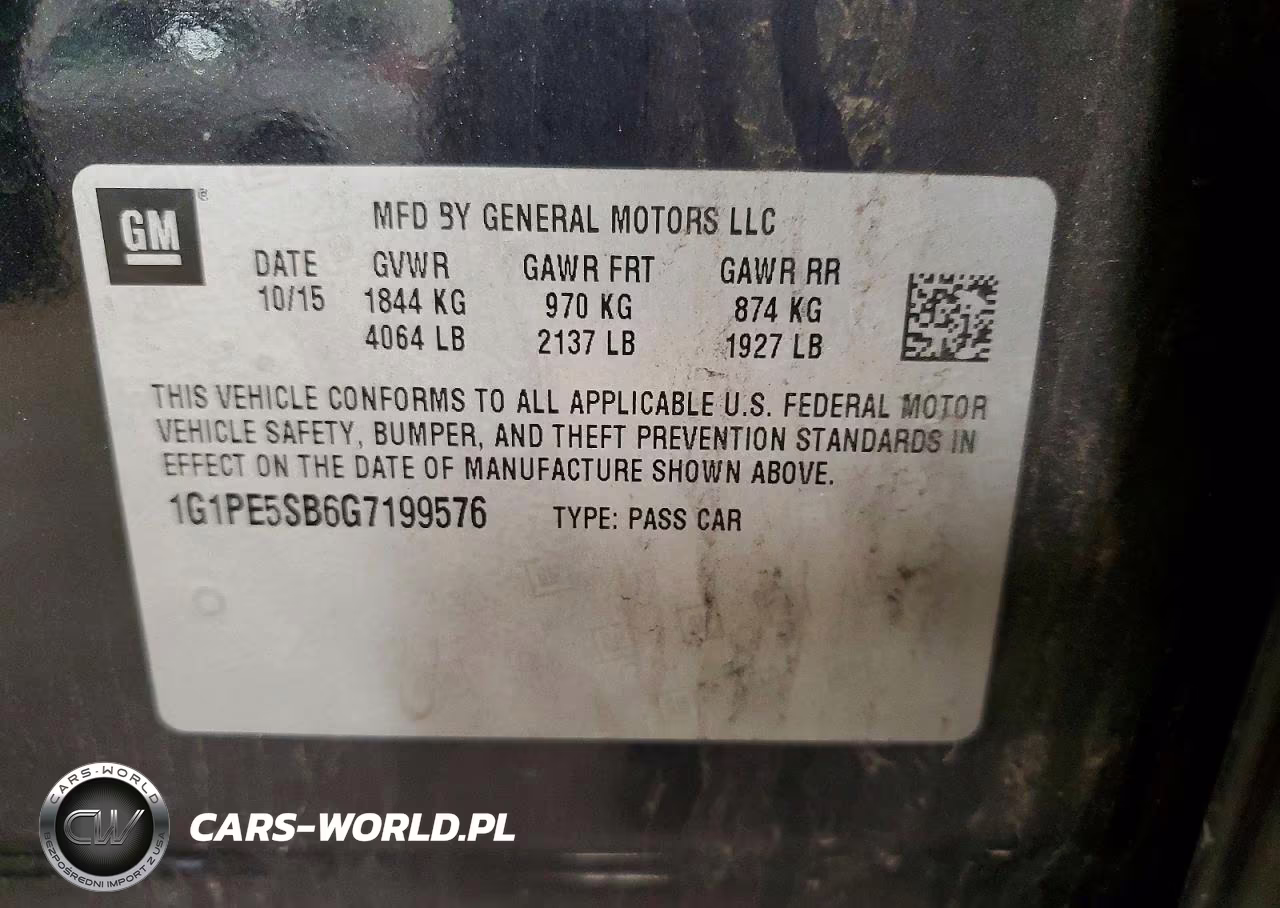 2016 Chevrolet Cruze Limited Lt VIN:1G1PE5SB6G7199576 - 12