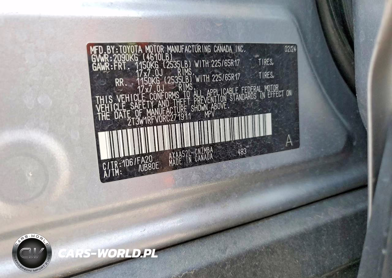 2024 Toyota Rav4 Xle VIN:2T3W1RFV0RC271911 - 13