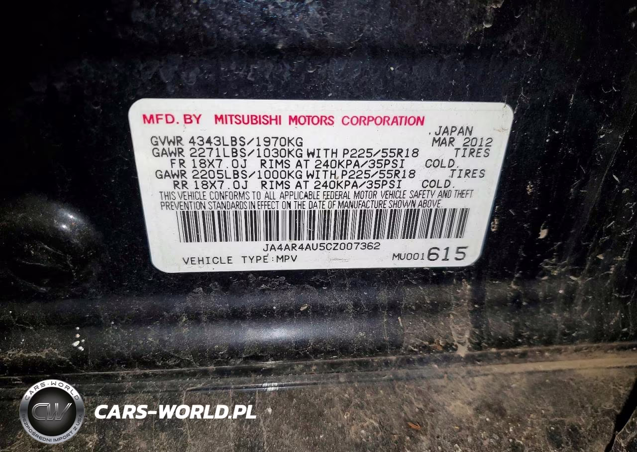 2012 Mitsubishi Outlander Sport Se VIN:JA4AR4AU5CZ007362 - 13