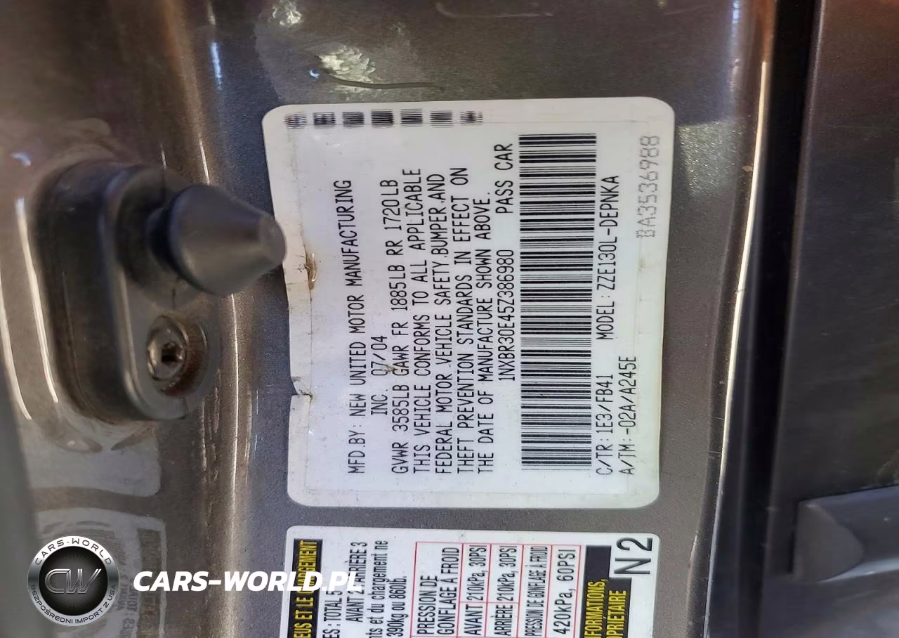 2005 Toyota Corolla Le VIN:1NXBR30E45Z386980 - 12